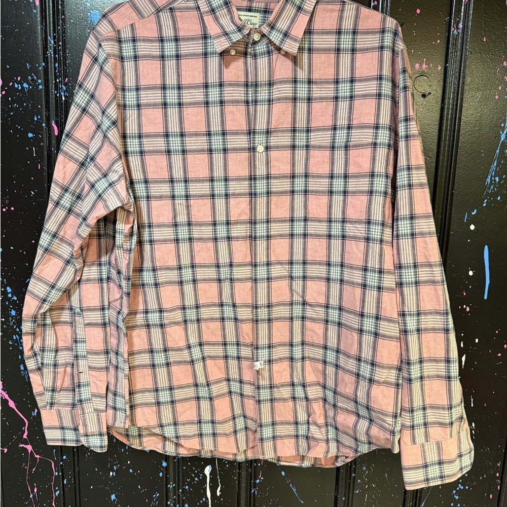 J. Crew Pink and Blue Dress Shirt